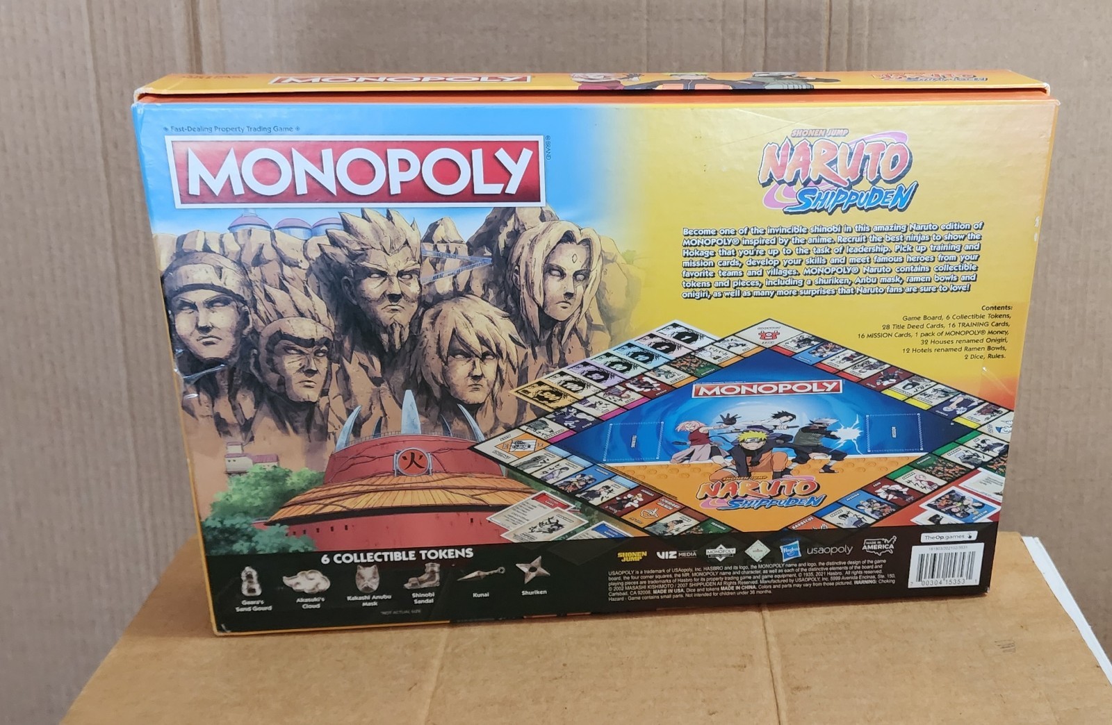 Shonen Jump Naruto Shippuden Monopoly Game Manga Anime Complete