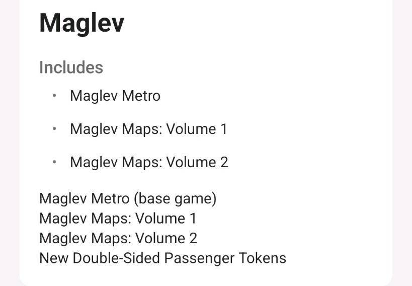 Maglev Metro + Maps Volume 1 & Volume 2 Kickstarter by Bezier Games NEW