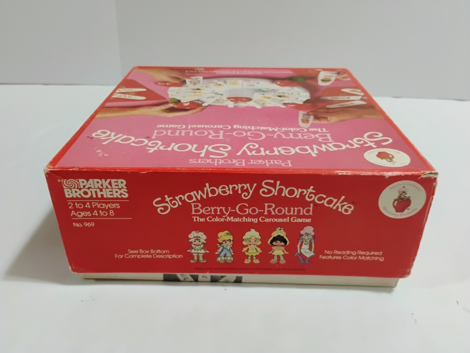 Vintage 1981 Strawberry Shortcake Berry-Go-Round Color Matching Carousel Game…