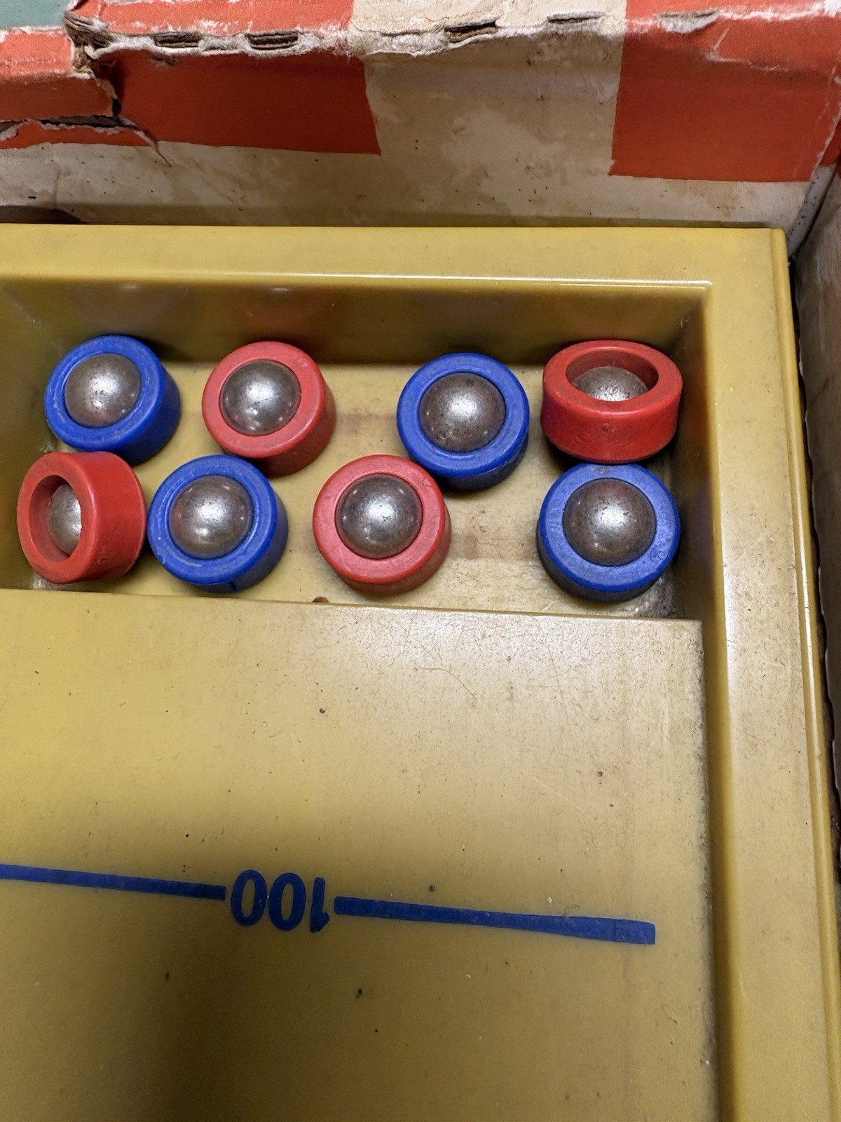 Vintage 1971 IDEAL TWO-CUSHION REBOUND Game in Original Box Retro