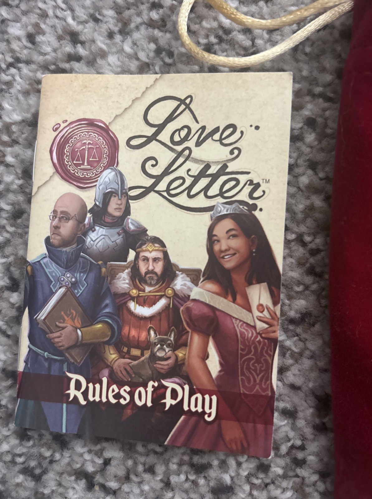 Love Letter New Edition Card Game w/ Bag – Z-Man Games Medieval Fantasy Complete
