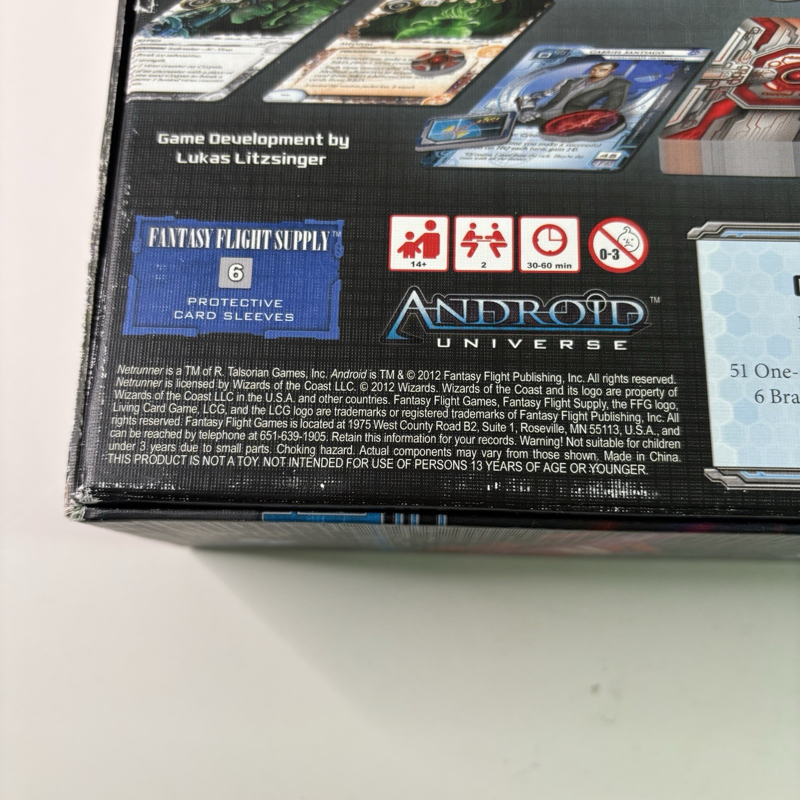 Android Netrunner The Card Game. Fantasy Flight Games 2012. Complete. Ages 14+