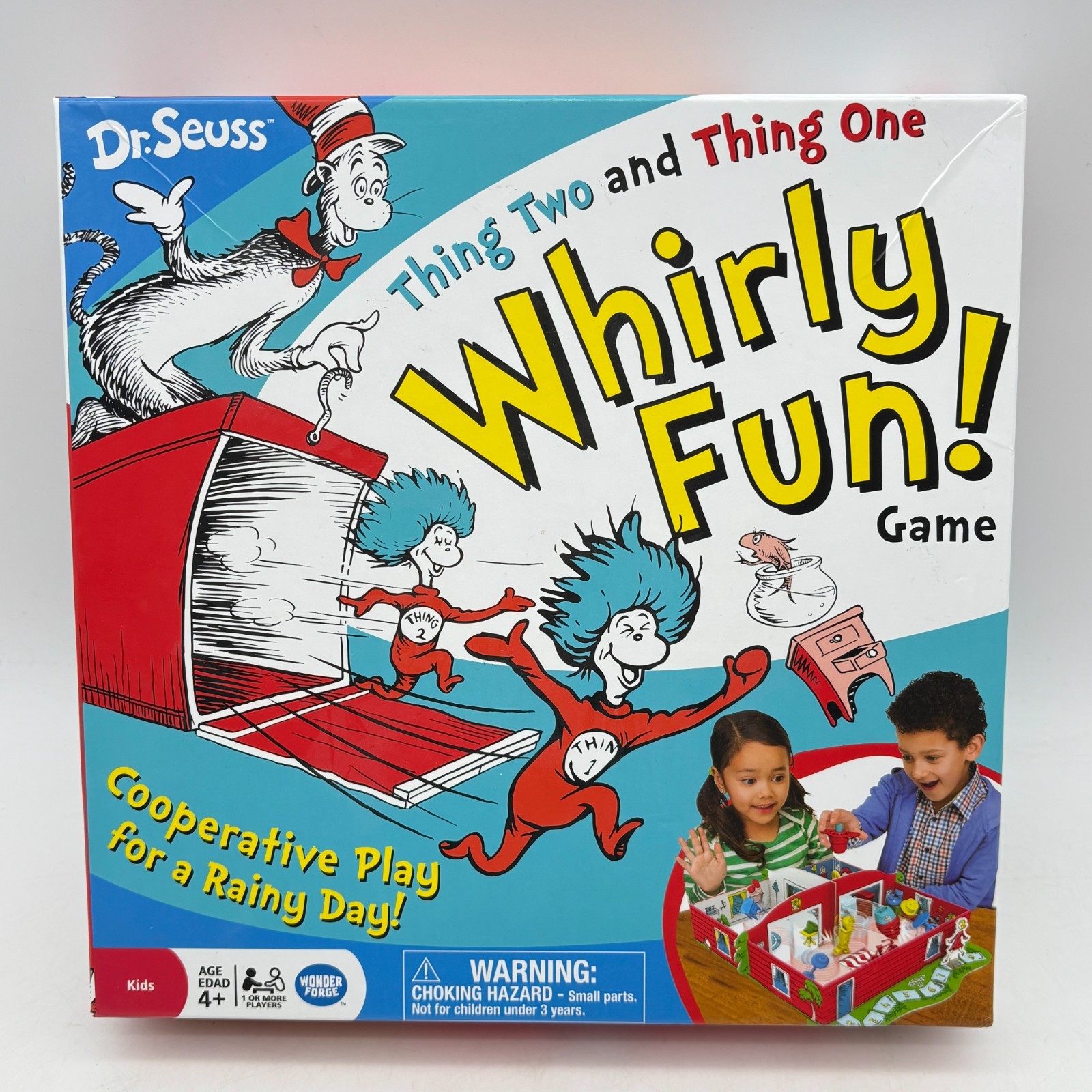 Dr. Seuss Whirly Fun Game COMPLETE Wonder Forge 2016 Kids Family Cat in the Hat