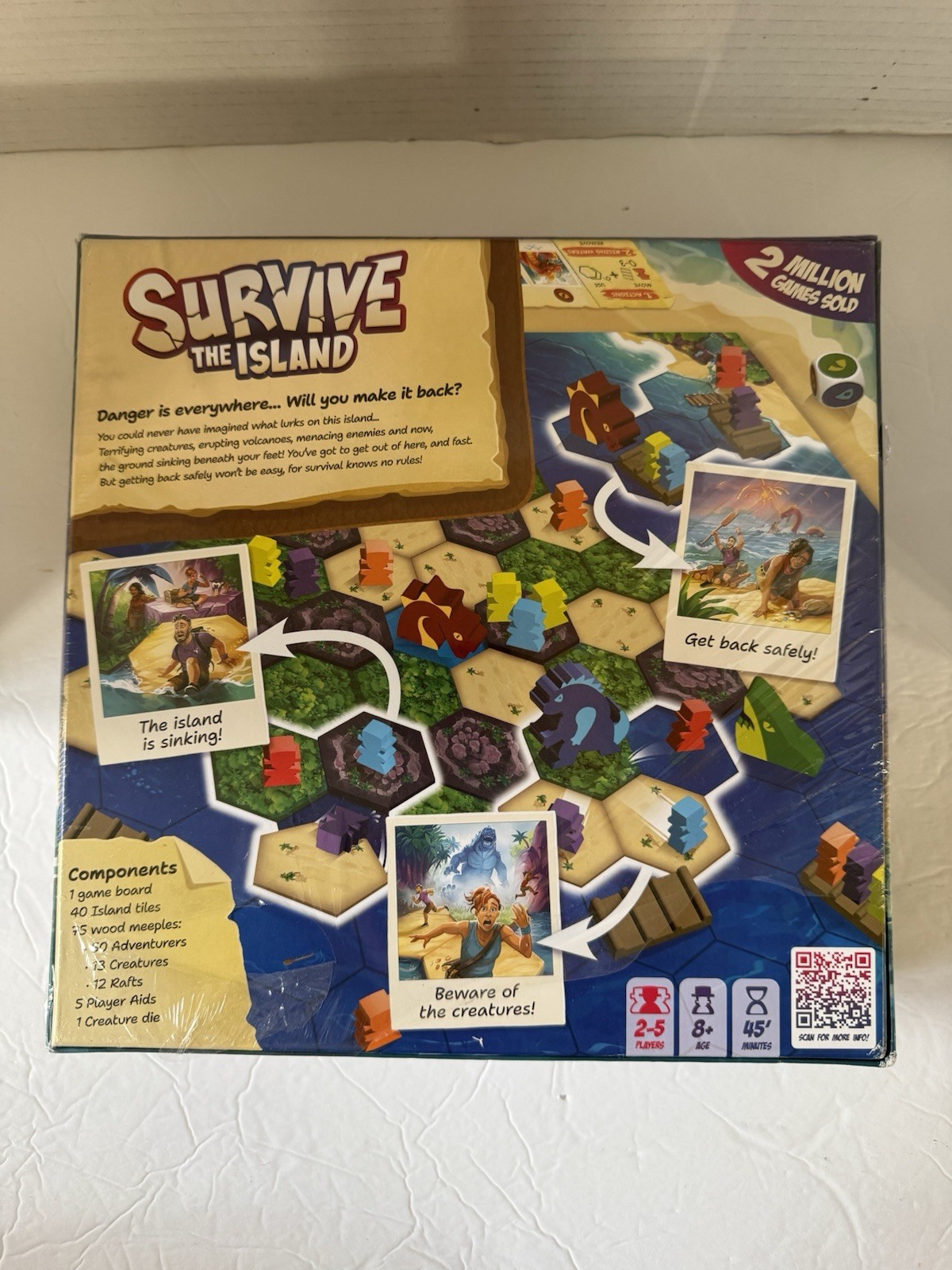 Zygomatic Survive The Island Board Game – NEW partially Sealed