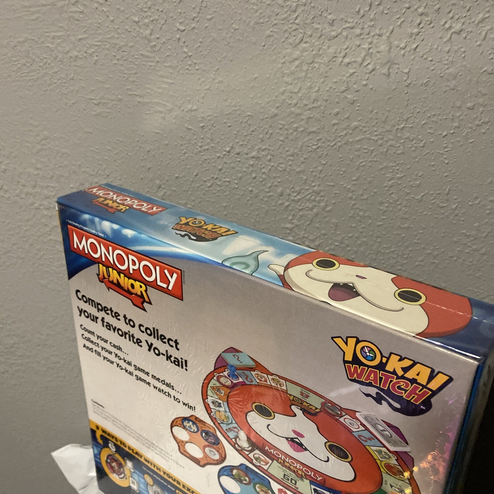 Monopoly Junior Yo-Kai Watch Edition Board Game w/Exclusive Yokai Medal Sealed