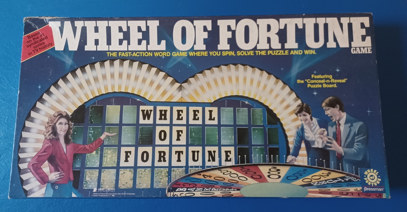 1985 Wheel of Fortune Vintage Board Game! Complete! Mervyn Griffin Enterprises!