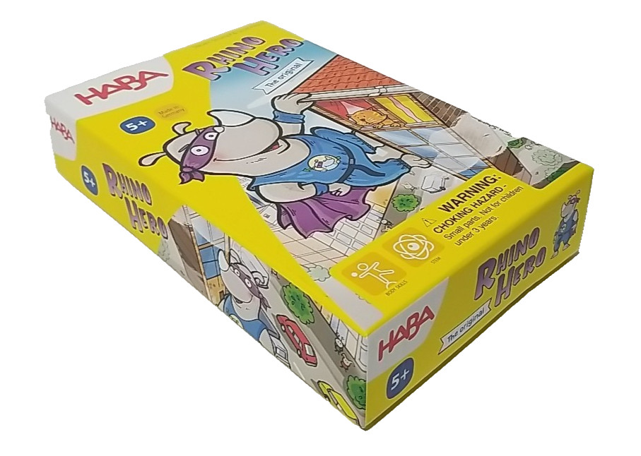 Complete – RHINO HERO The Original – Game by HABA 2-5 Players 3-D Stacking Game