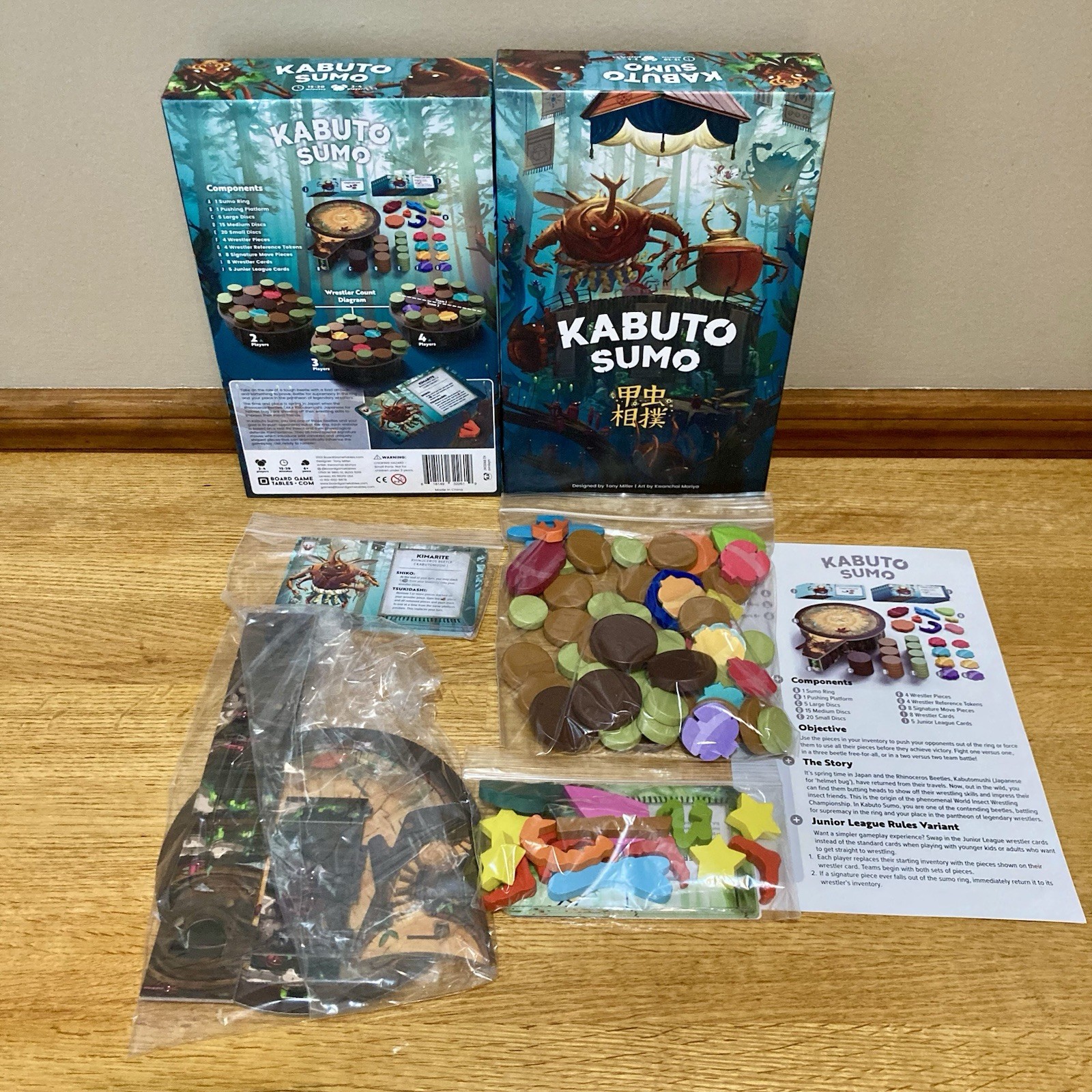 Kabuto Sumo Board Game – Complete – Age 6+ 2021 By Board Game Tables 2-4 Players