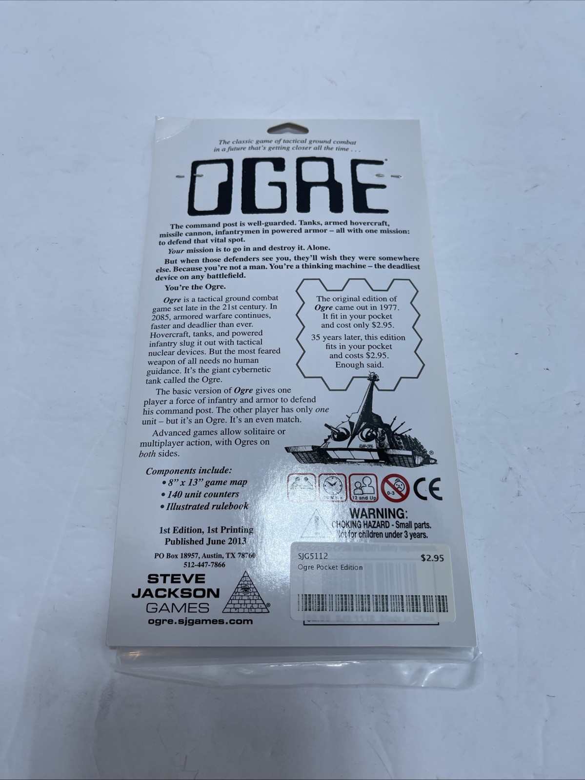 STEVE JACKSON GAMES OGRE POCKET EDITION SEALED OOP