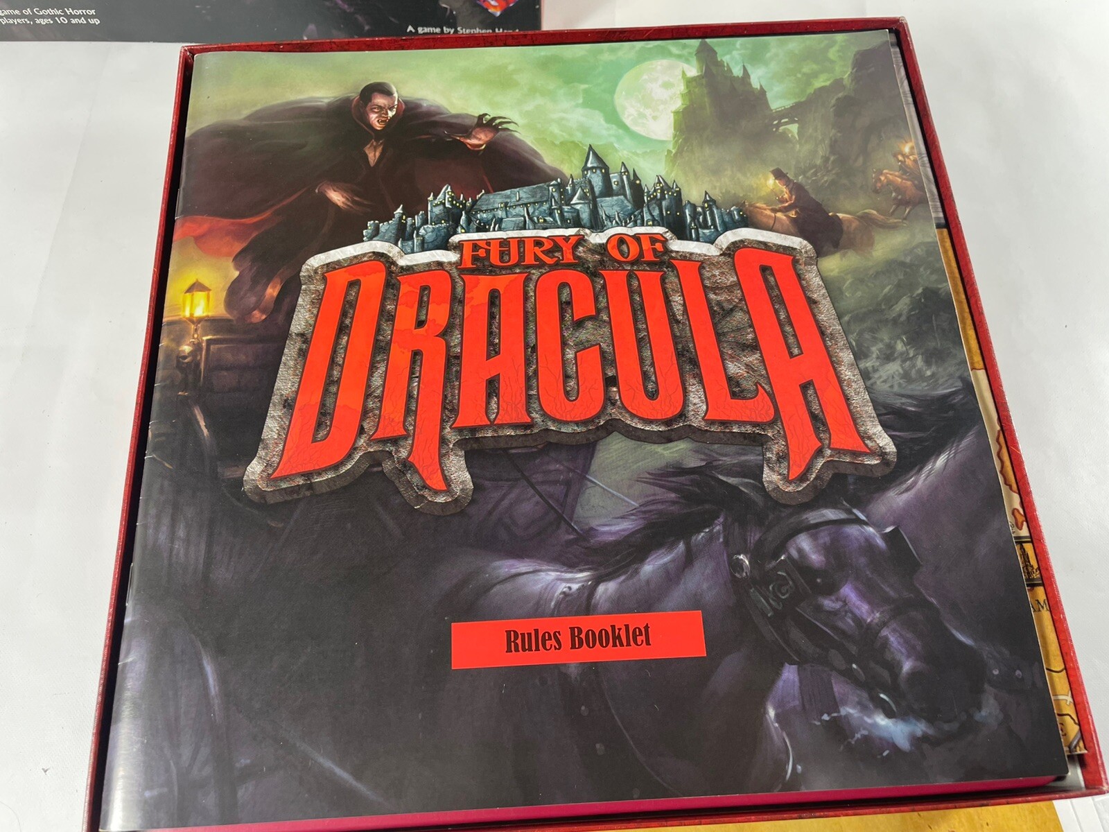 Fury of Dracula Board Game 2nd Edition 2005 Horror Gothic Complete Excellent