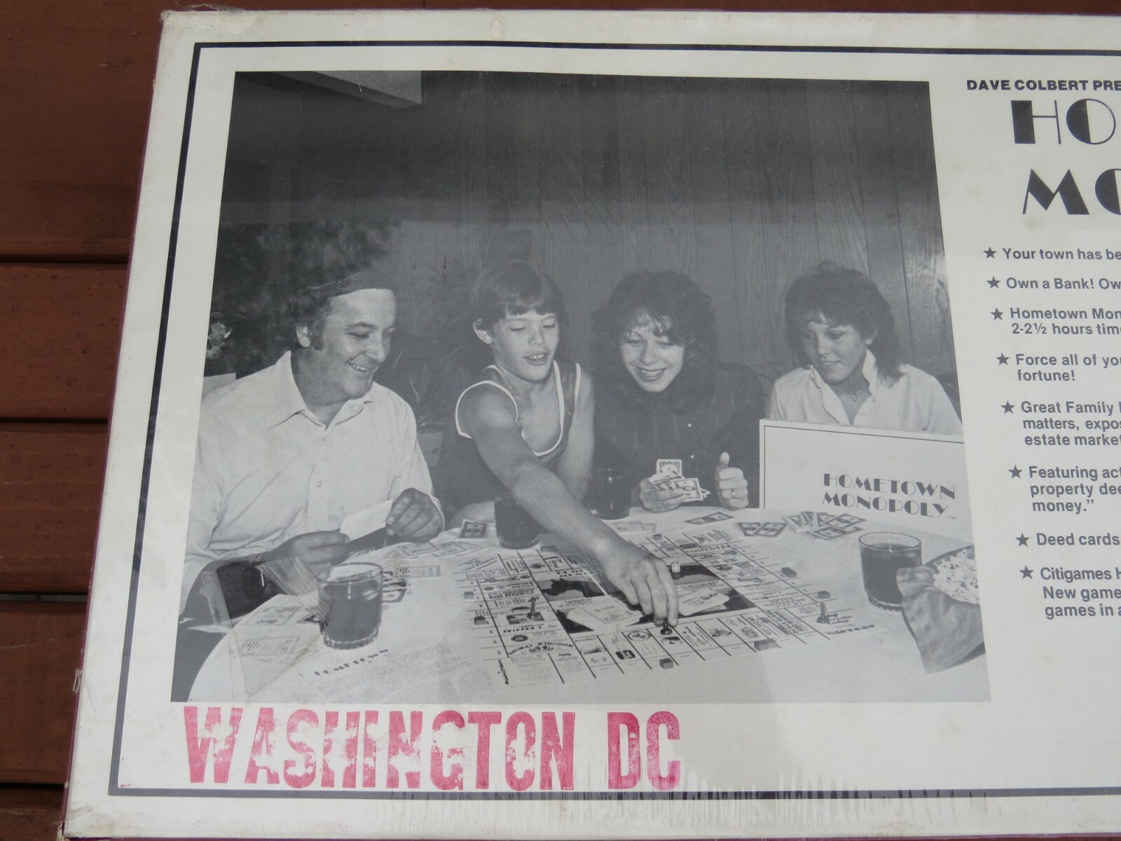Vtge 1983 HOMETOWN MONOPOLY Washington DC by Dave Colbert Citigames of America