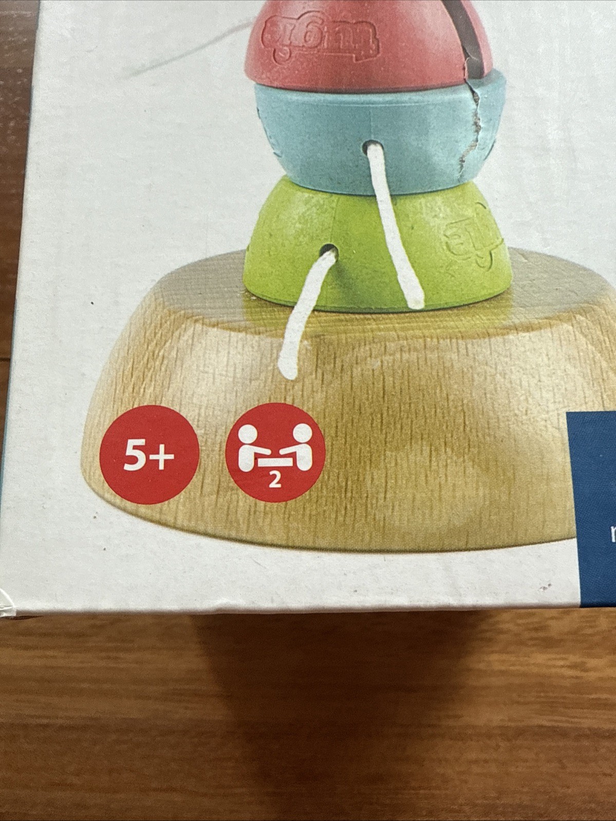 Tugged Don’t Topple The Tower Wooden Game by Marbles Brain Workshop EUC