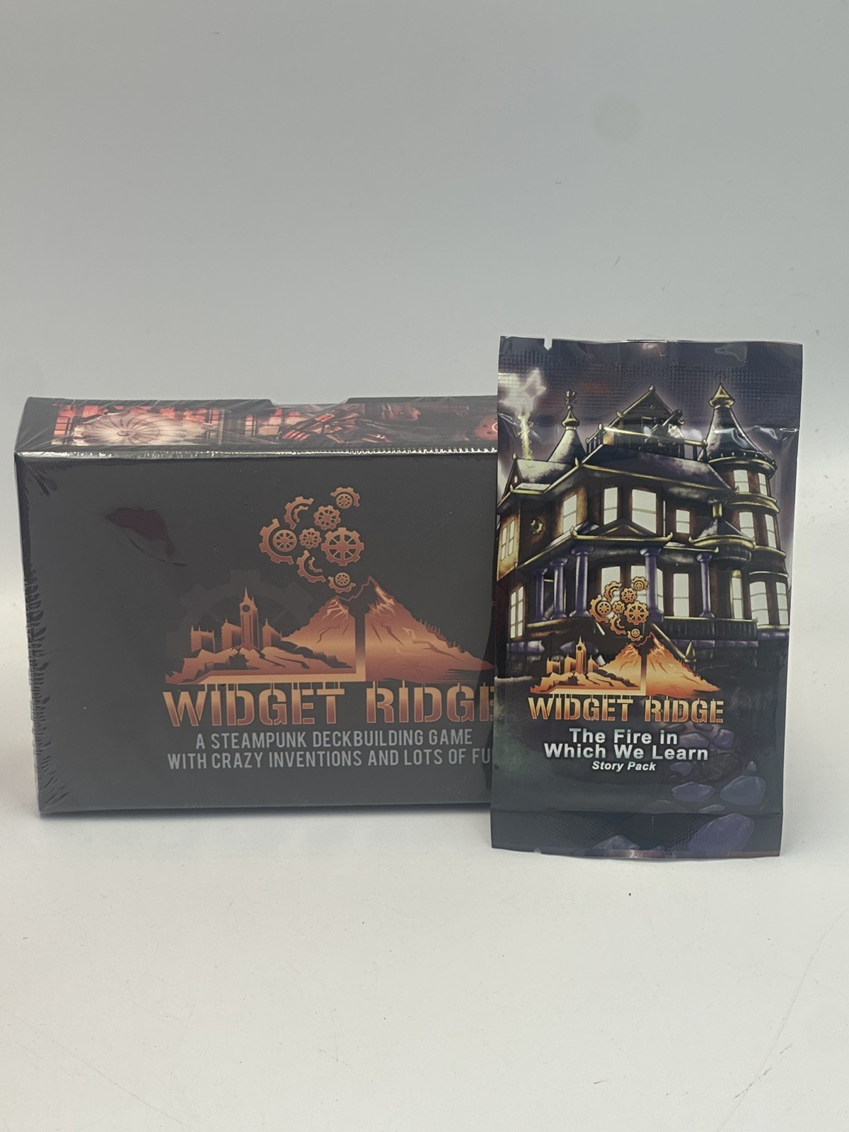 Widget Ridge Steampunk DeckBuilding Game + Fire In Which We Learn Story Pack!