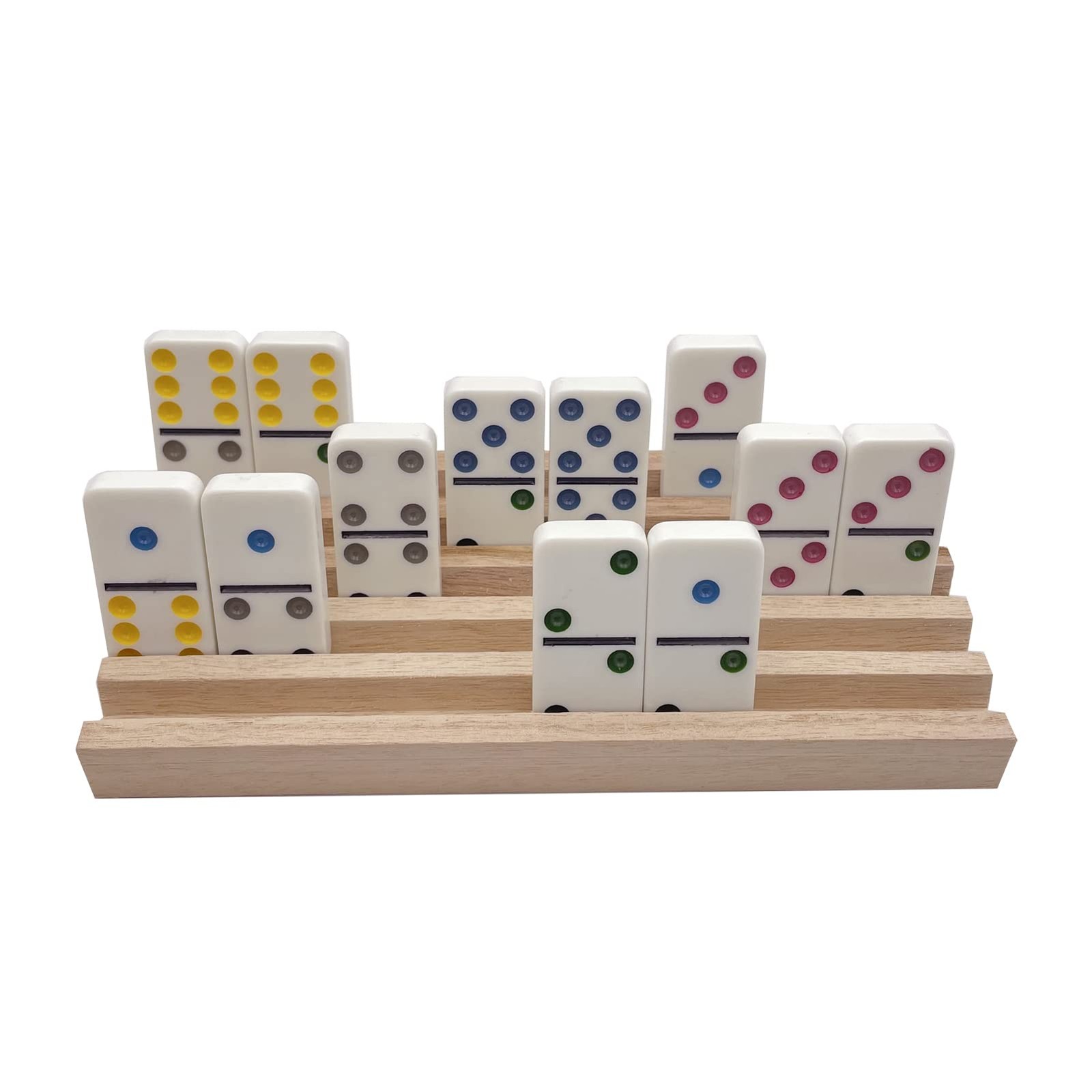SUTIMSHE Mexican Train Domino 7.87 x 3.74 x 0.71 inches, Woodgrain Color