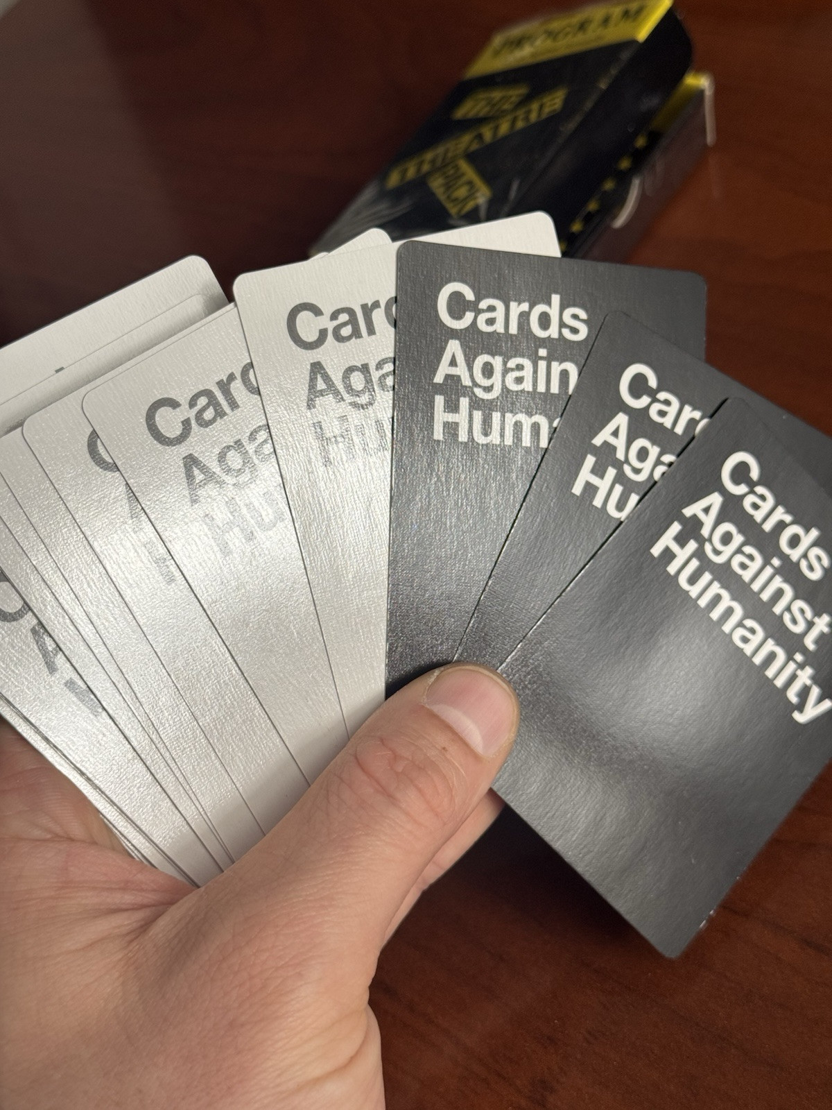 Rare Pack Of Cards Against Humanity CATS Theatre Expansion