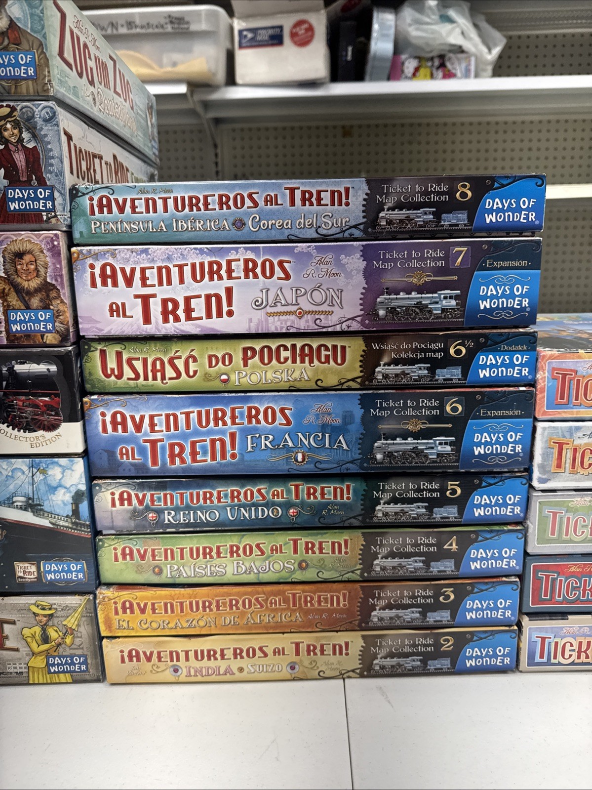 Ticket To Ride- EXPANSION LOT x21 ticket to ride expansions (used & new) ng31101