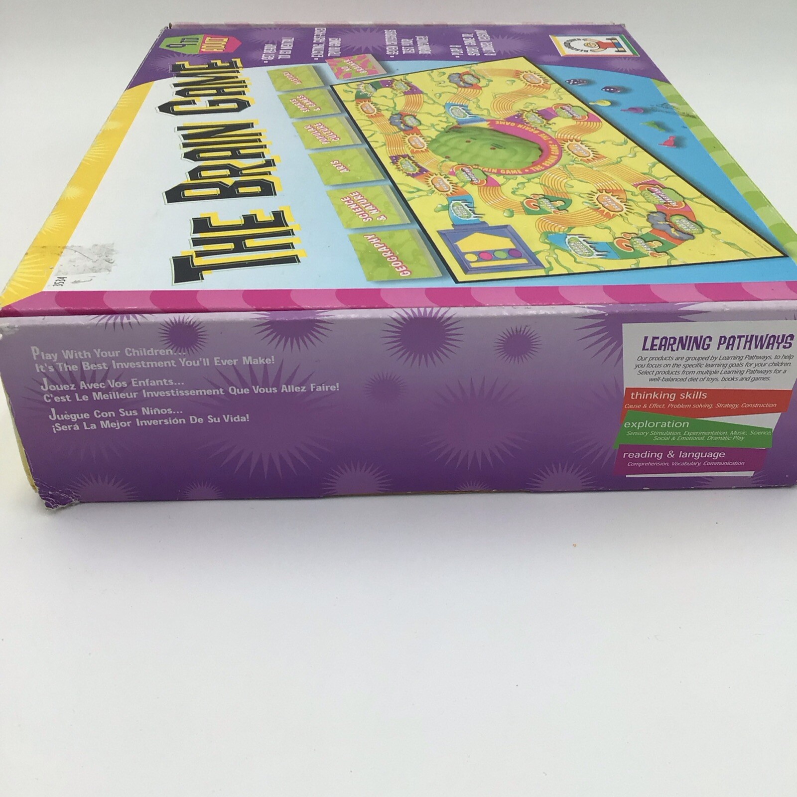 The Brain Game 9 to Adult (Discovery Toys) Fun Board Family Party Rare 2007 VTG