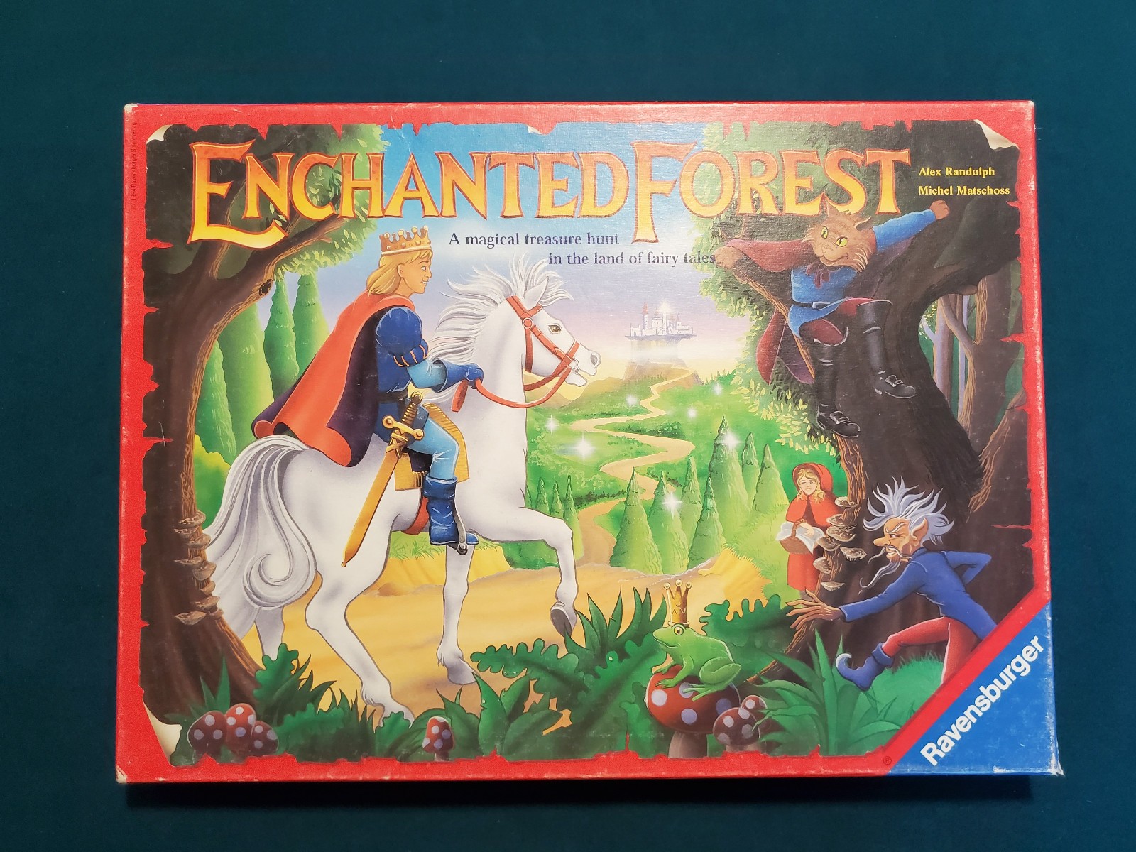 Enchanted Forest Board Game Treasure Hunt Fairy Tale Ravensburger 1994 Vintage