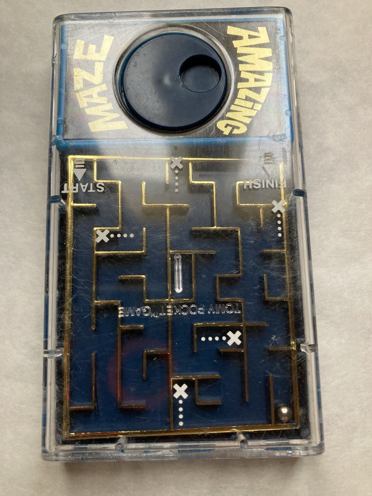 Vintage Tomy Pocket Game AMAZING MAZE Hong Kong Handheld Game Works
