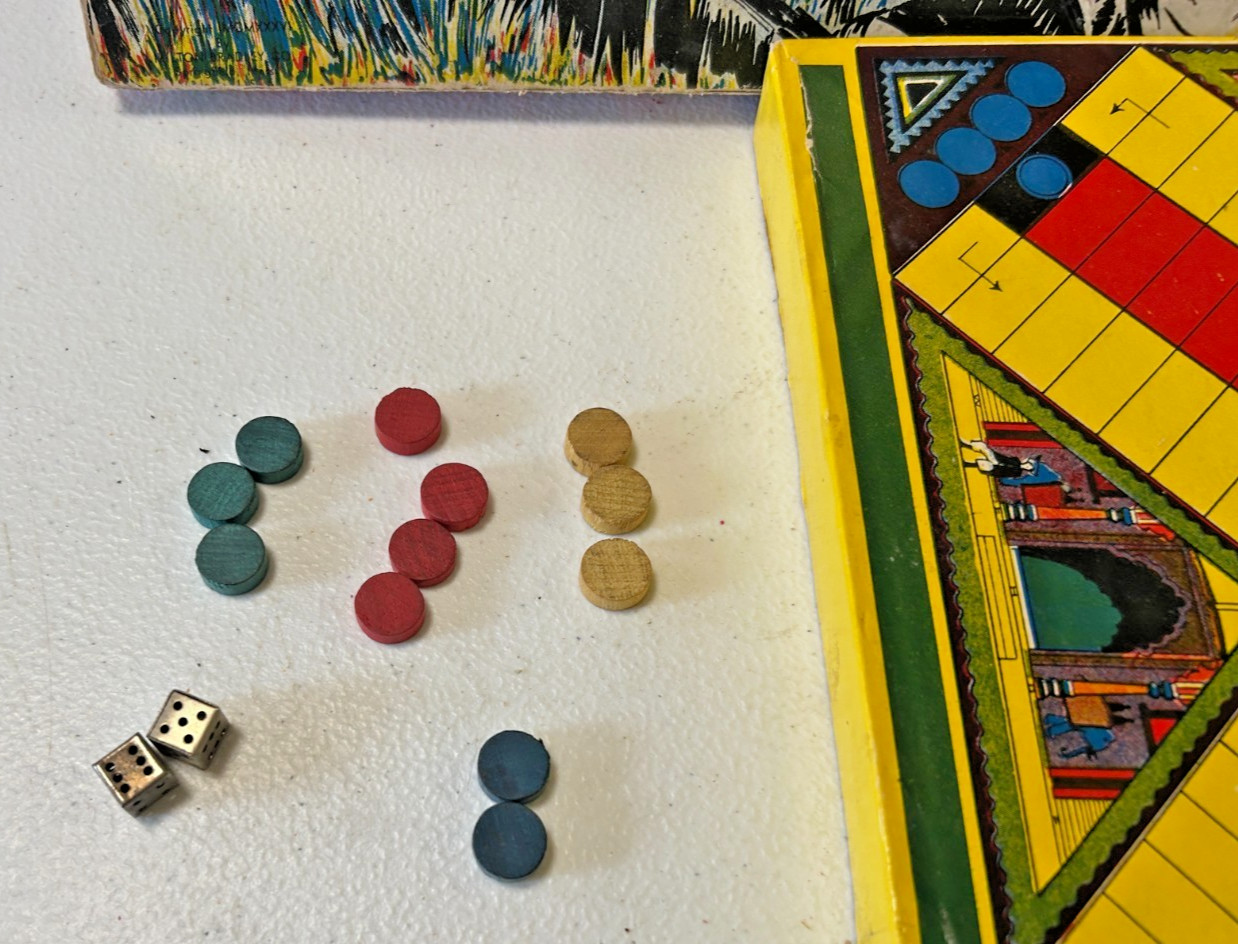 Vintage Rare Game of India Milton Bradley, No 4083 Board Hunting Game