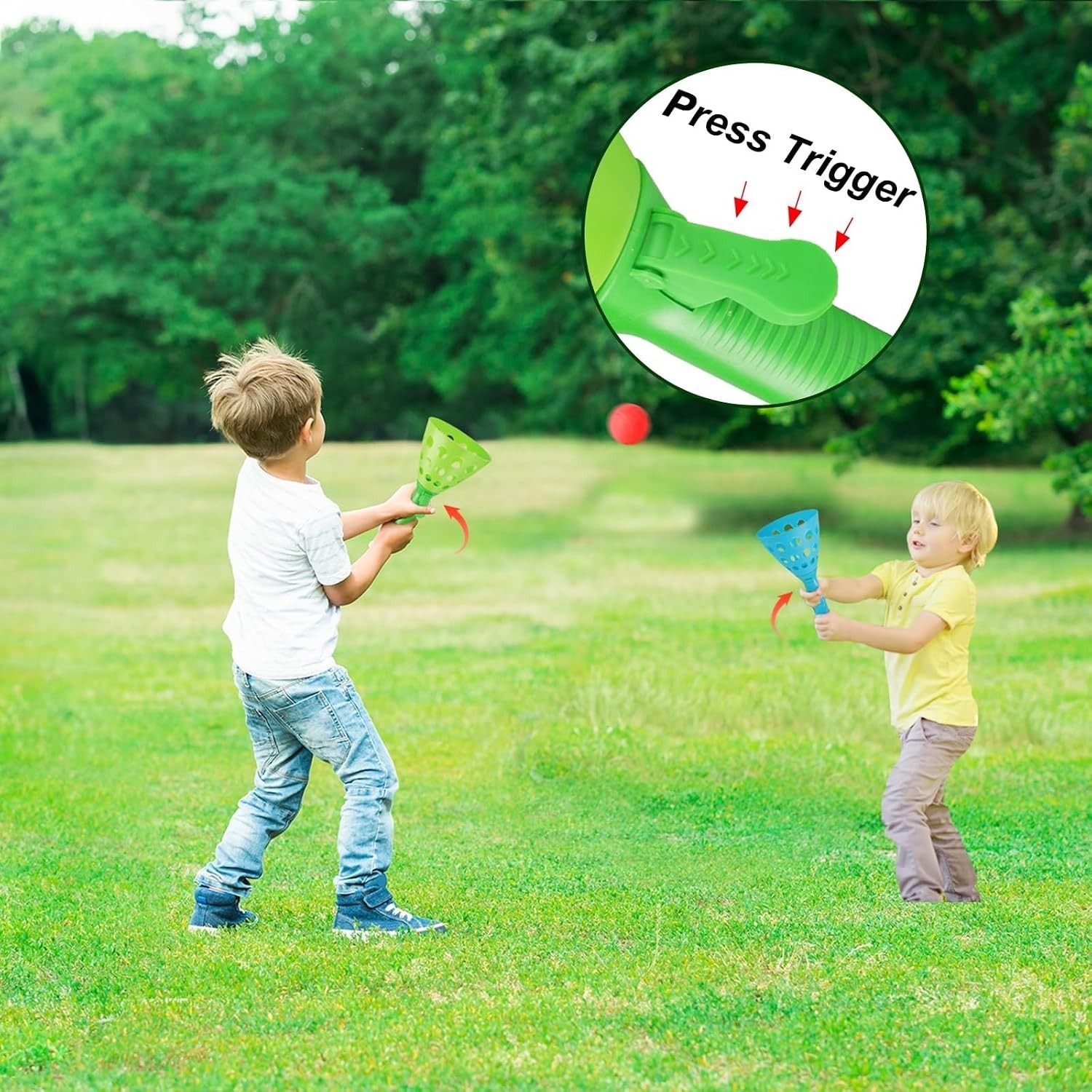 Easter Gift Toss N’ Catch Game – Instant Fun with 4 Launchers & 24 Balls