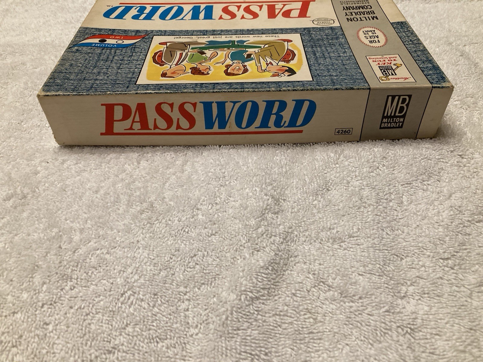 Vintage 1962 Password Game, No. 4260, Complete Set, Milton Bradley Co., USA.