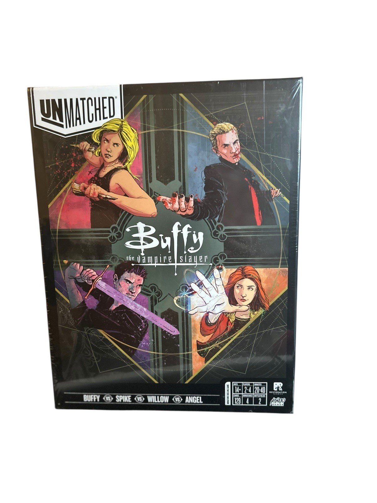 Unmatched Buffy the Vampire Slayer Board Game Restoration Mondo Complete. New