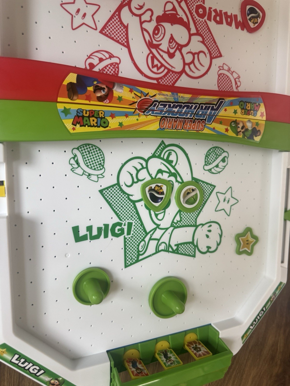 Epoch Super Mario Brothers Air Hockey Tabletop Skill and Action Game Complete