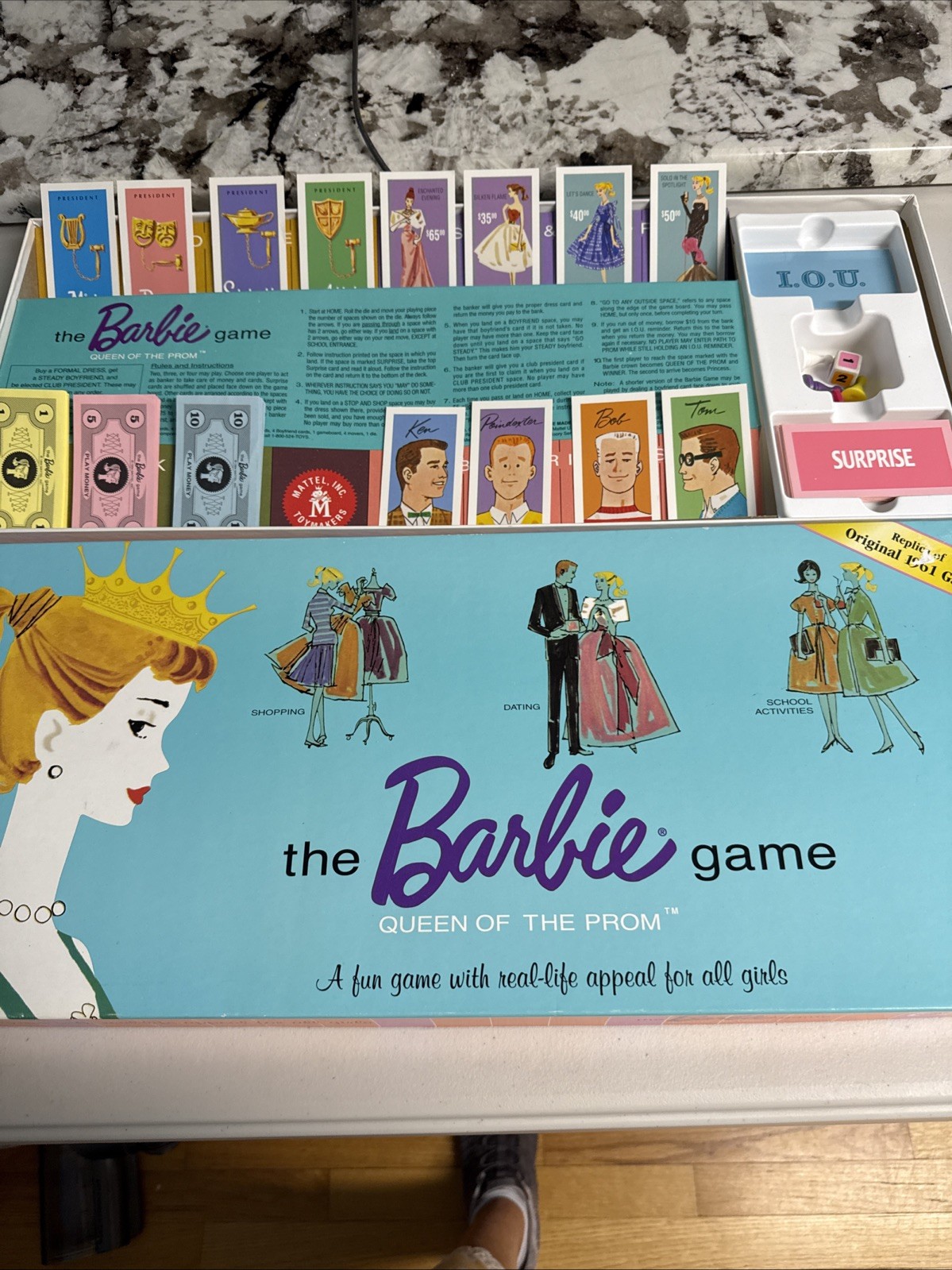 Barbie Queen of the Prom Game by Mattel Complete 1995
