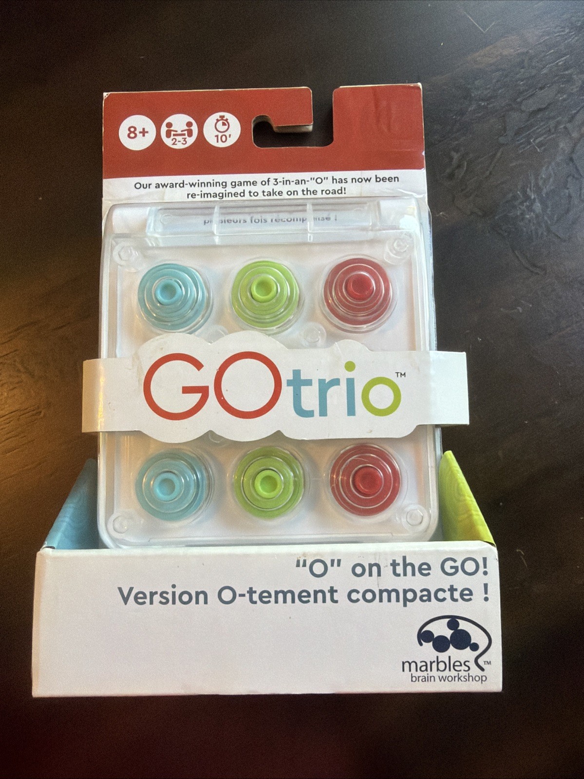 GOtrio O On the Go! Travel Puzzle Game MARBLES BRAIN WORKSHOP NEW