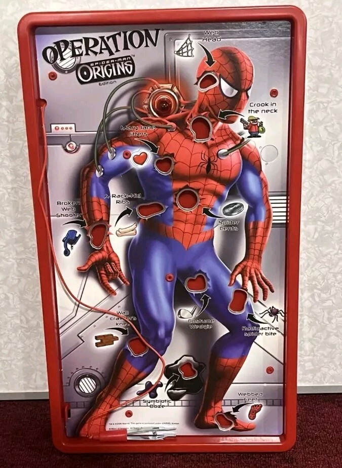 Hasbro Spider-Man Origins Operation Game 2006 Marvel