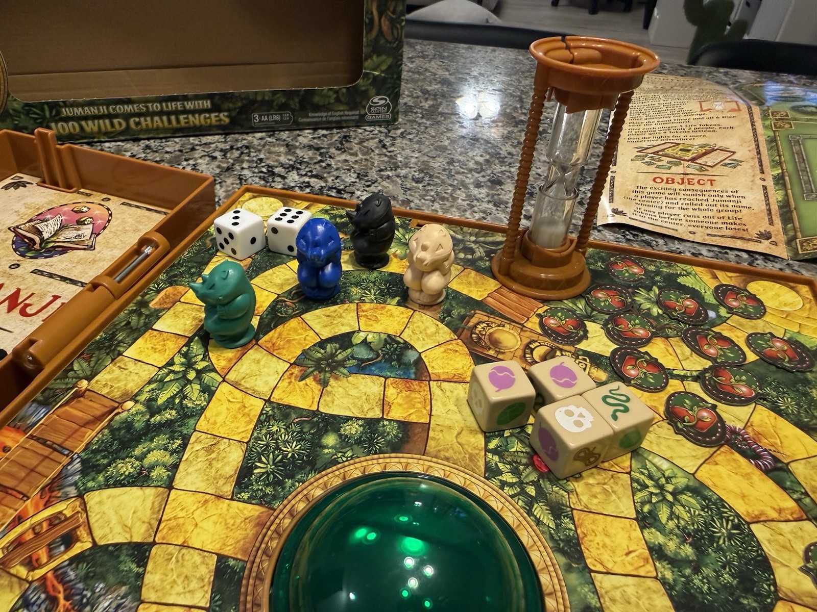 Jumanji Deluxe Electronic Board Game Spin Master COMPLETE Tested. Un-open Cards