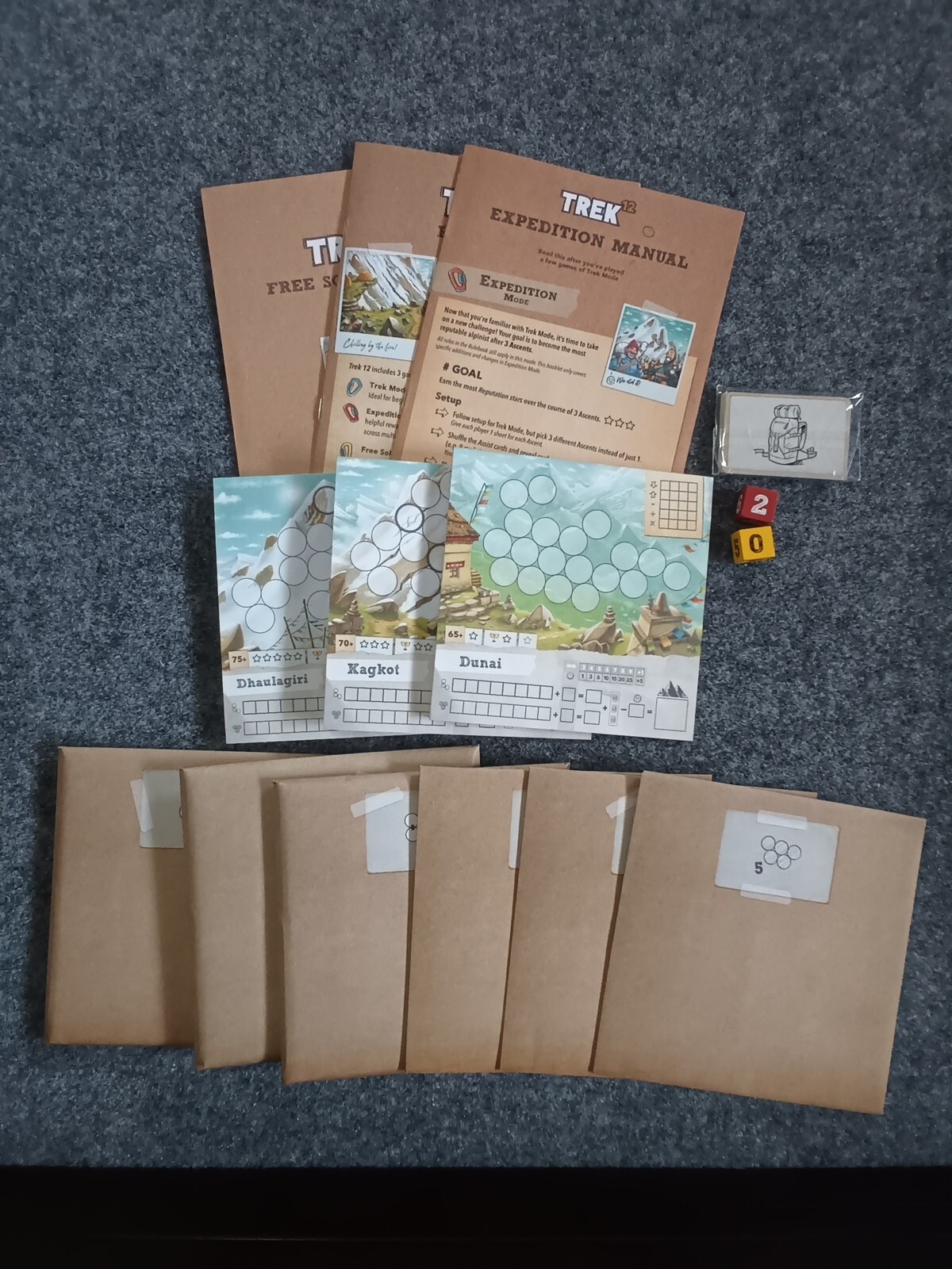 Pandasaurus Trek 12: Himalaya Board Game A Roll And Write Adventure