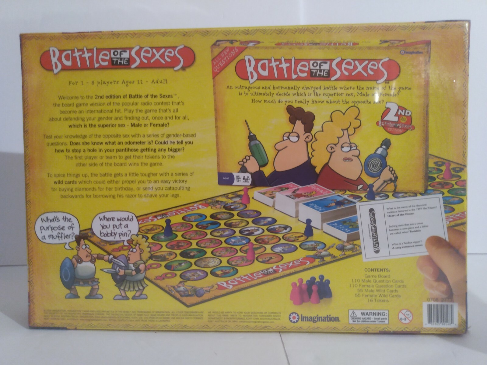 Battle of the Sexes Board Game 2nd Edition 1997 Imagination Male Female NIB VTG
