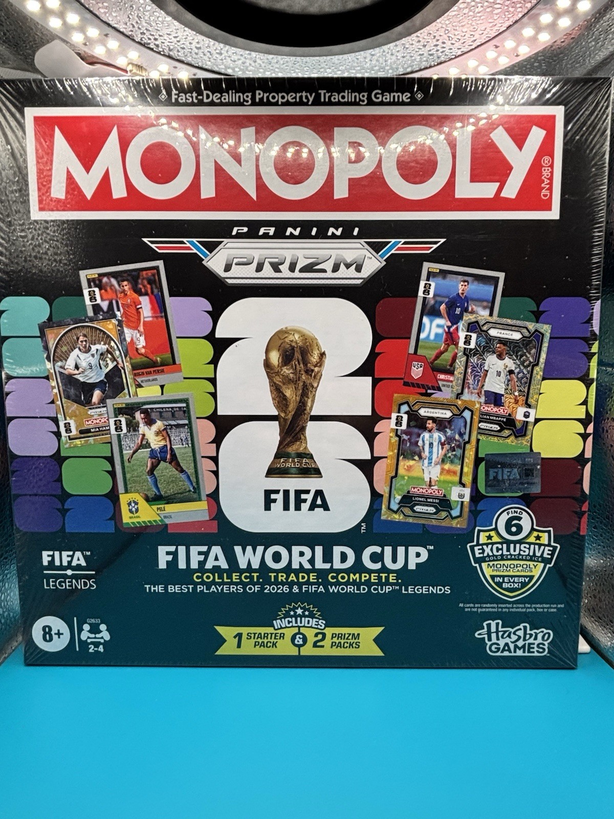 2026 Panini Prizm Monopoly FIFA World Cup Starter Pack & 2 Prizm Packs NEW 🚚✅