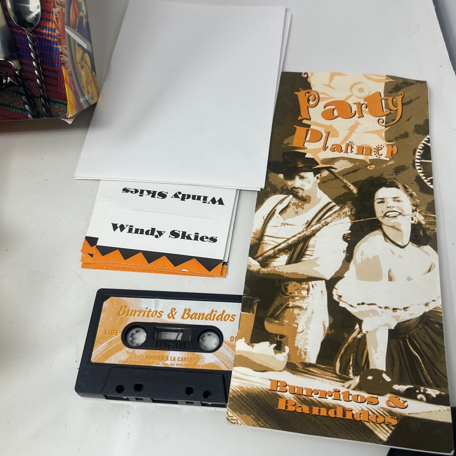 Burritos & Bandidos Murder Mystery Dinner Party Game 1996 Complete Vintage