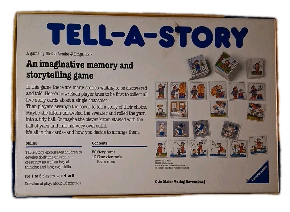 1990 Tell-A-Story Memory And Storytelling Game Ravensburger complete