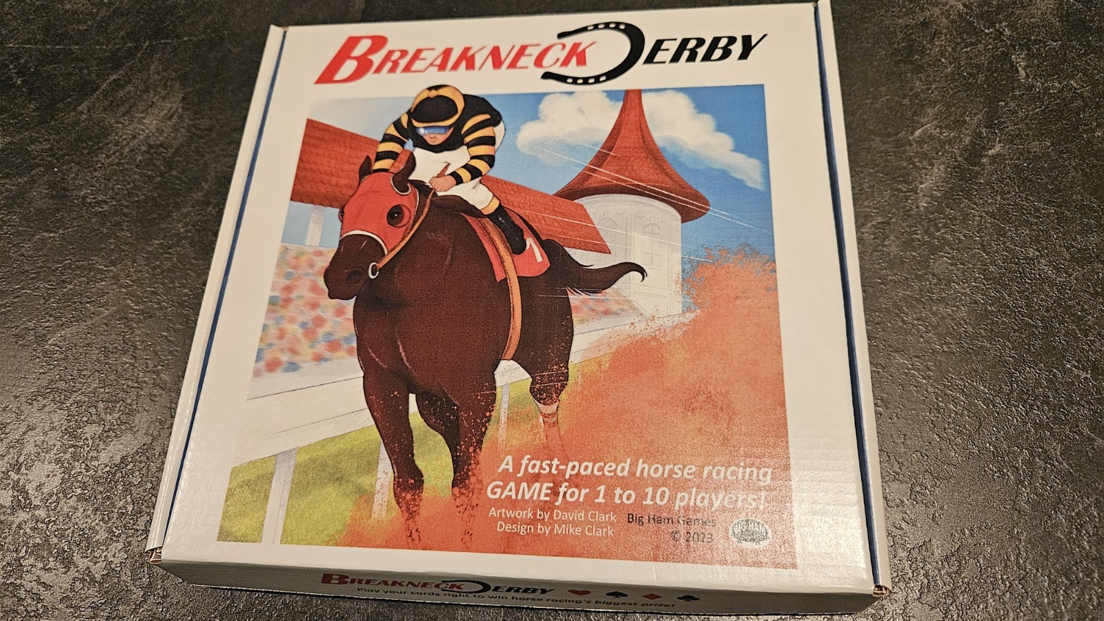 Breakneck Derby Pizza Box Edition – Poker Meets Horse Racing Board Game