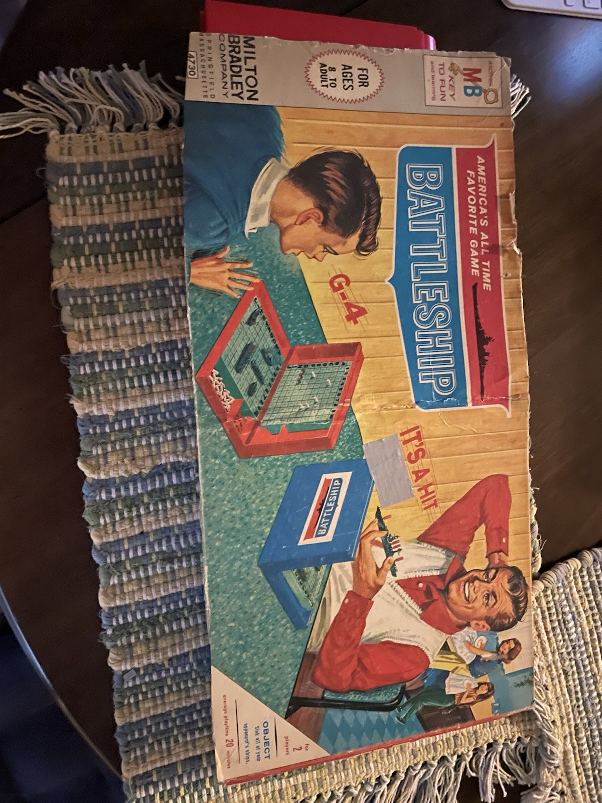 VINTAGE Battleship COMPLETE Milton Bradley 1971 Classic Strategy Board Game Kids
