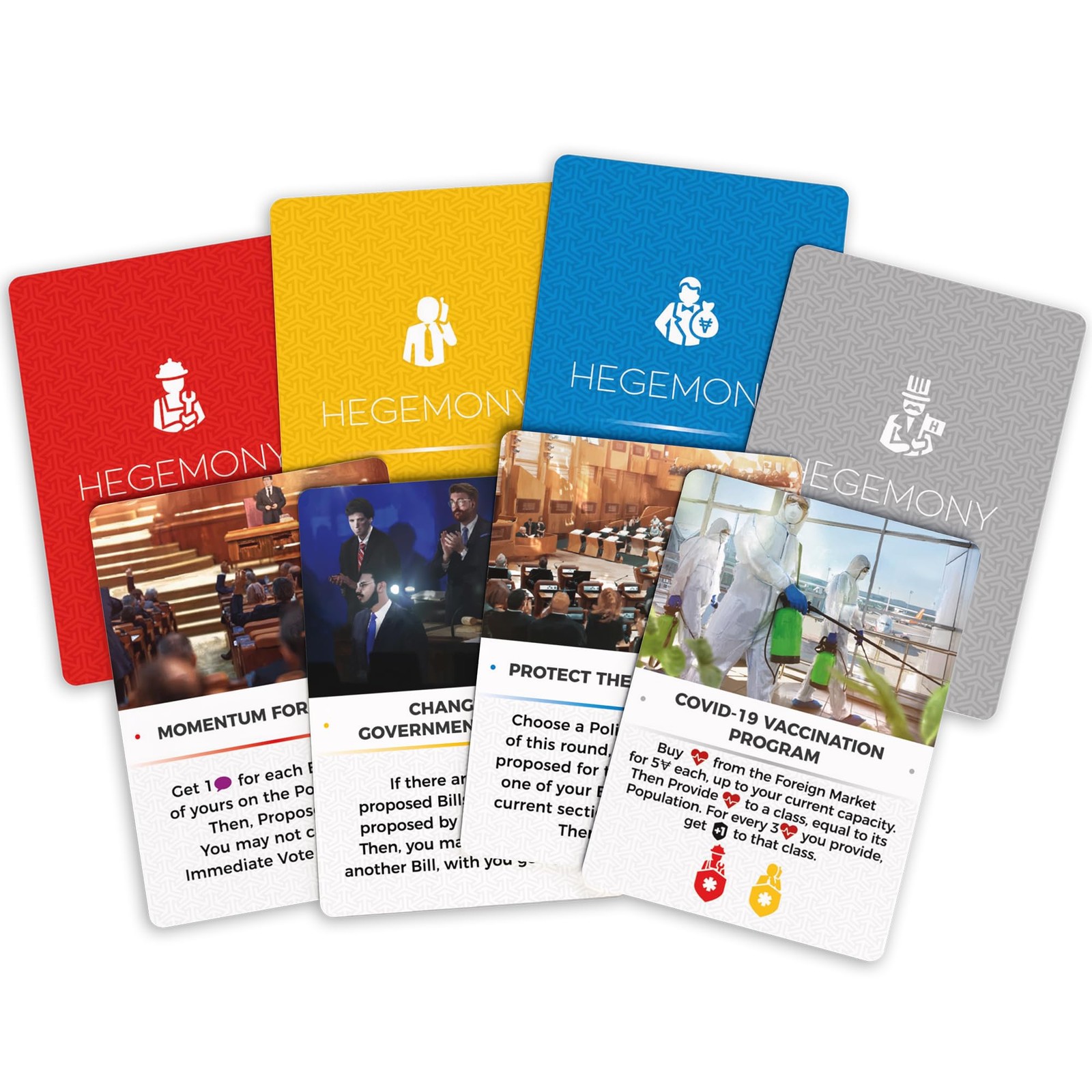 Hegemony Crisis Control Expansion Board Game Governance Skills 1 to 4 Players