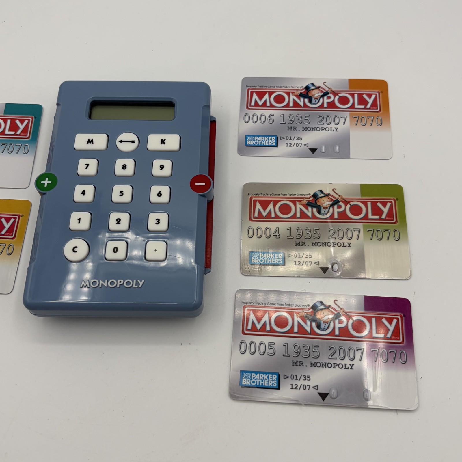 Monopoly Replacement Pieces 2007 Electronic Banking Unit & 5 Bank Cards Tested