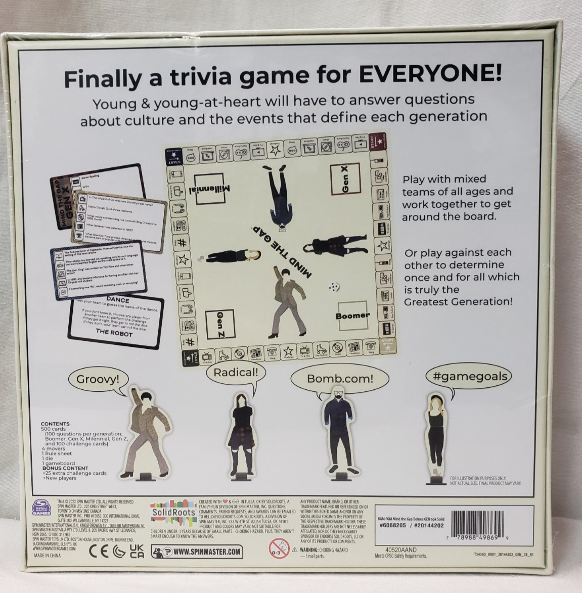 Spin Master Games, Mind The Gap Deluxe Trivia Game, 2-12 Players, for Ages 10+