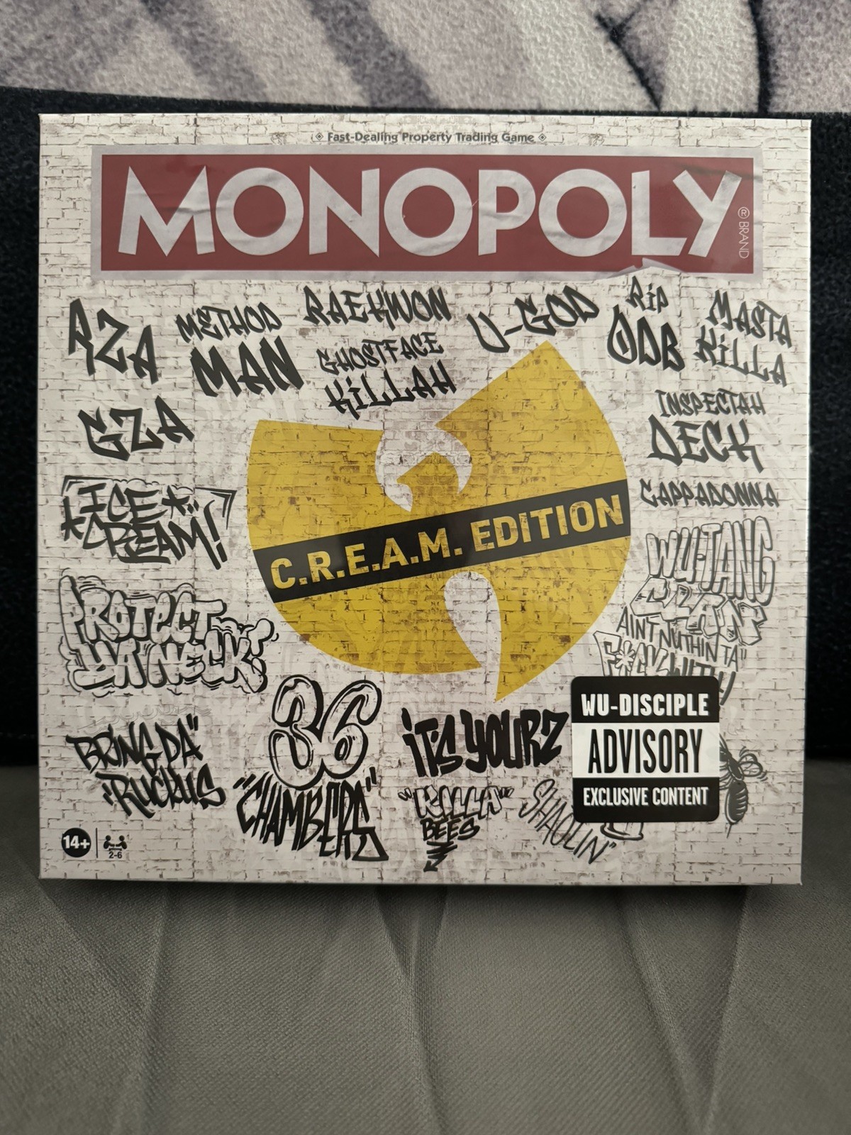 BRAND NEW SEALED WU-TANG CLAN MONOPOLY C.R.E.A.M. EDITION – 1 LEFT!