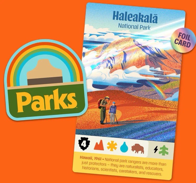 ⛰️🥾PARKS Board Game HOLOFOIL PROMO Haleakala Board Game Card Keymaster