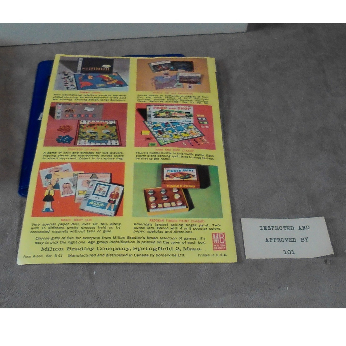 1962 Password Game Volume Two Milton Bradley #4260 w/Extras READ