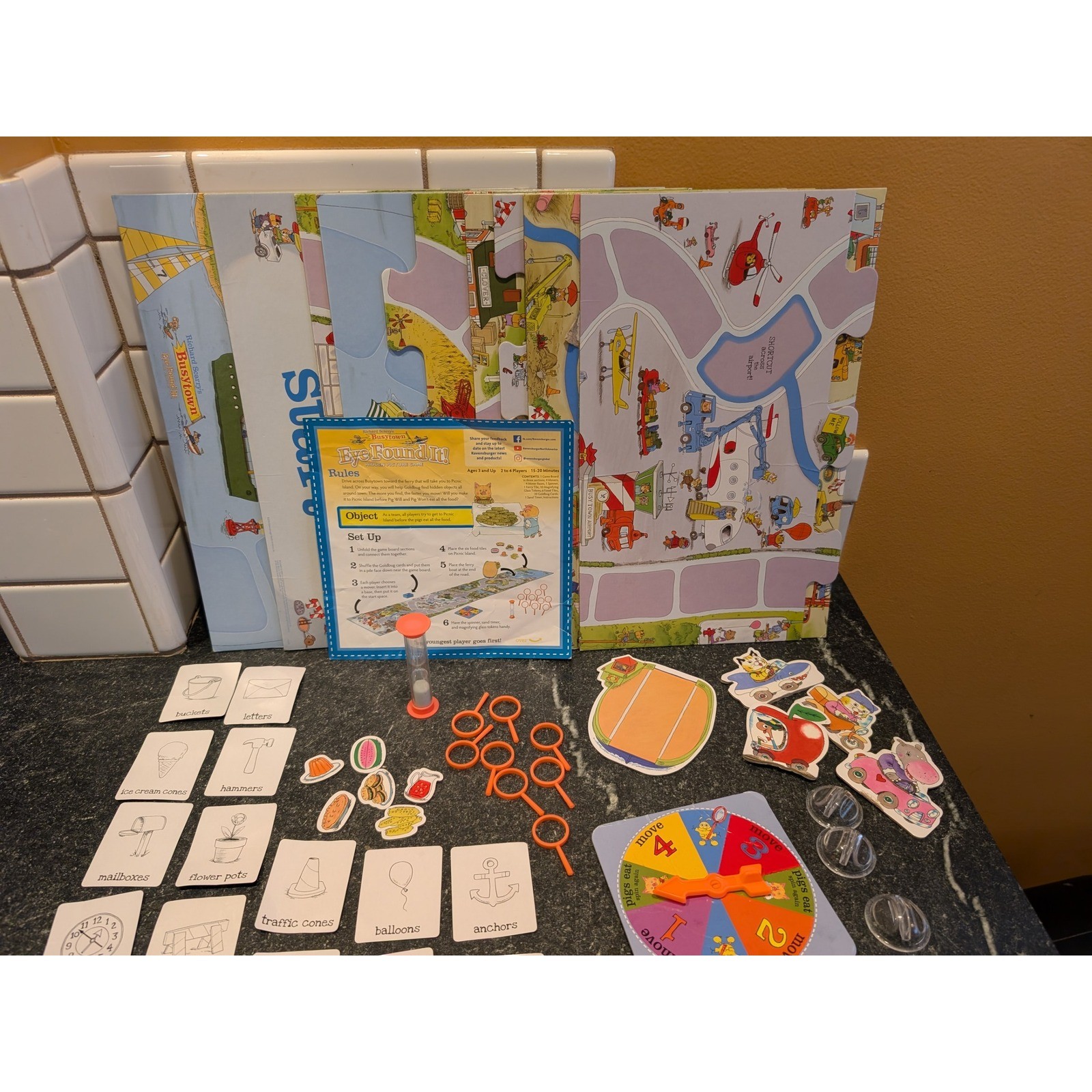 REPLACEMENT PARTS Richard Scarry Busytown Eye Found It Board Game Wonder Forge