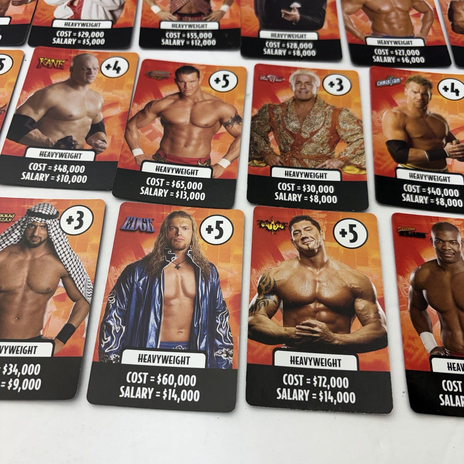 2005 wwe DVD Board Game Raw Cards Lot Of 18