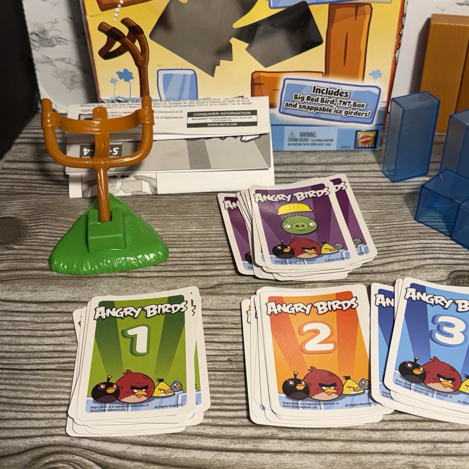 2011 Mattel Angry Birds On Thin Ice Game 95% Complete Missing 1 Piece TNT Box