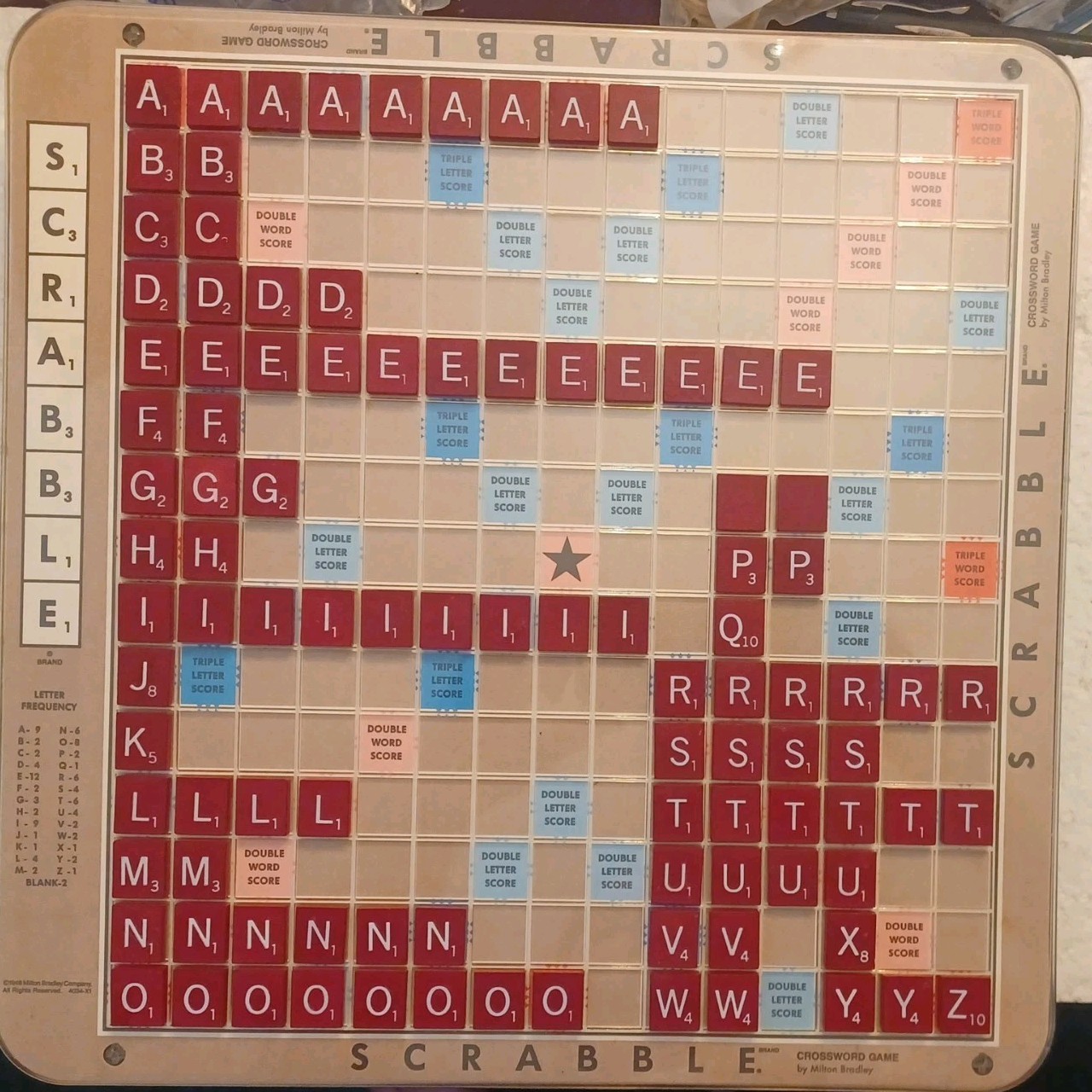 Scrabble Deluxe Edition Rotating Board 1989 Complete Read Description