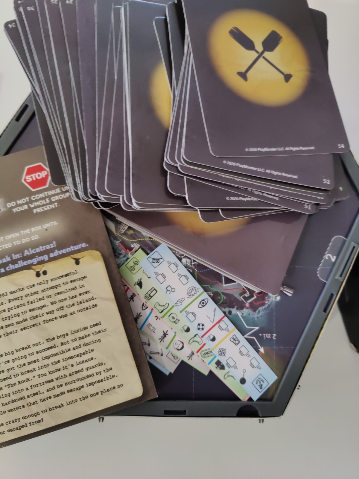 Play Monster Board Game – Break In – Alcatraz EUC